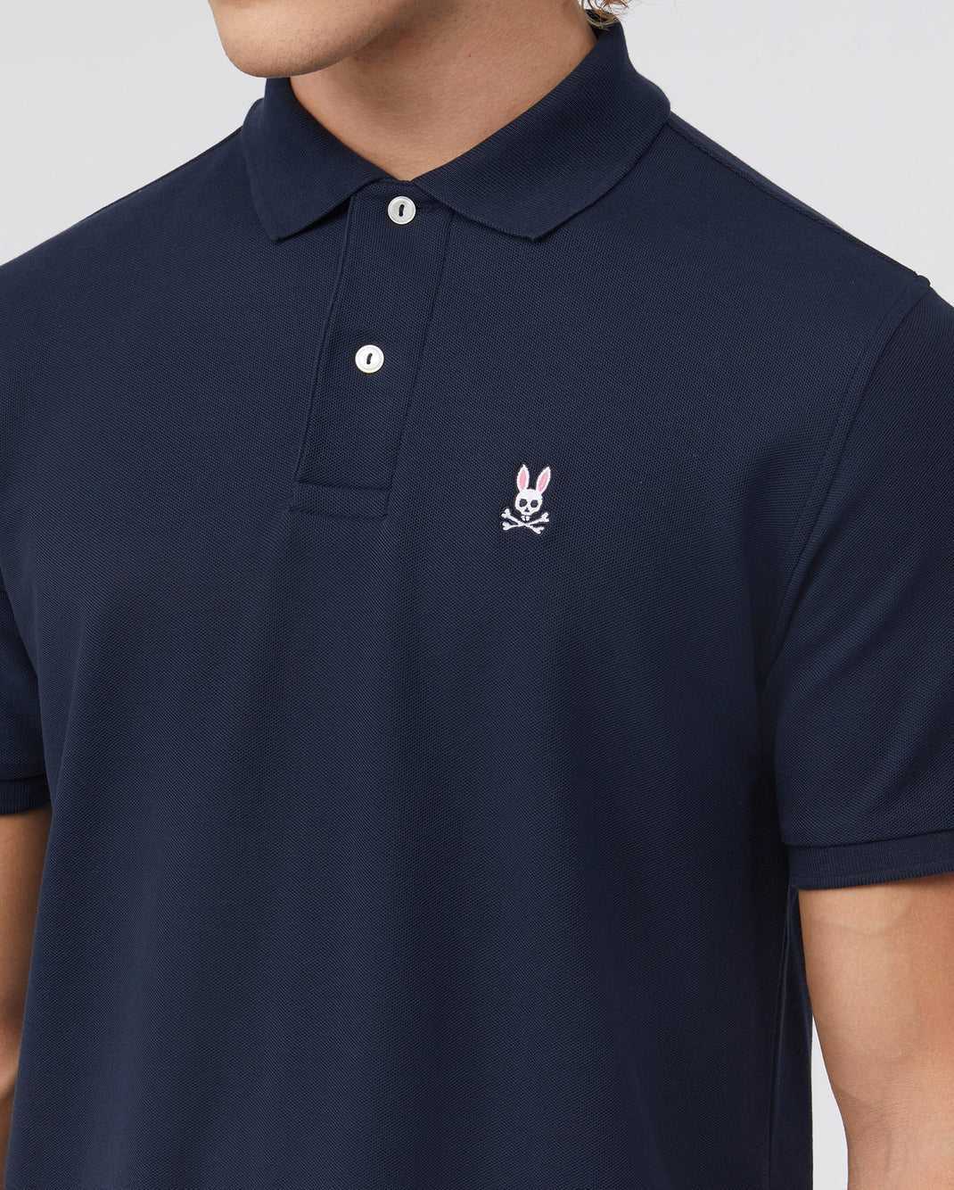 Polos Psycho Bunny Classic Polo Bleu Marine Homme | NKB-61528076